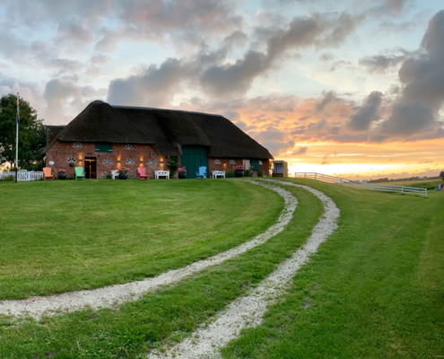 Foto Silberhof im Sonnenuntergang - Ferienwohnung Pellworm