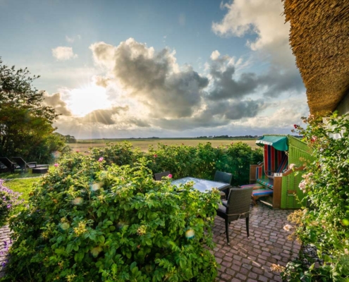 Foto Silberhof Pellworm Terasse - Ferienwohnung Pellworm