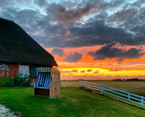 Foto Silberhof im Sonnenuntergang